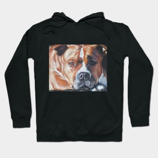 American Staffordshire Terrier Fine Art Painting Hoodie